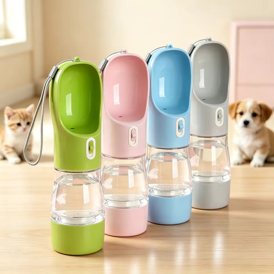 Gourde Nomade 2-en-1 pour chien et chat